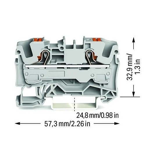 Złączka przelotowa z przyciskiem 6 mm