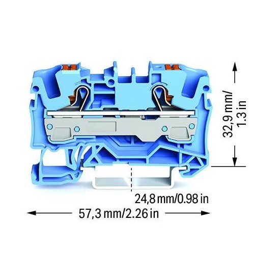 Złączka przelotowa z przyciskiem 6 mm