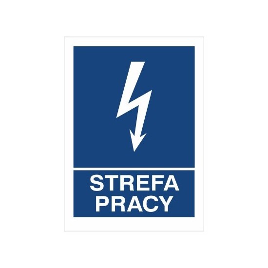 EG-tablice magnetyczna "STREFA PRACY"