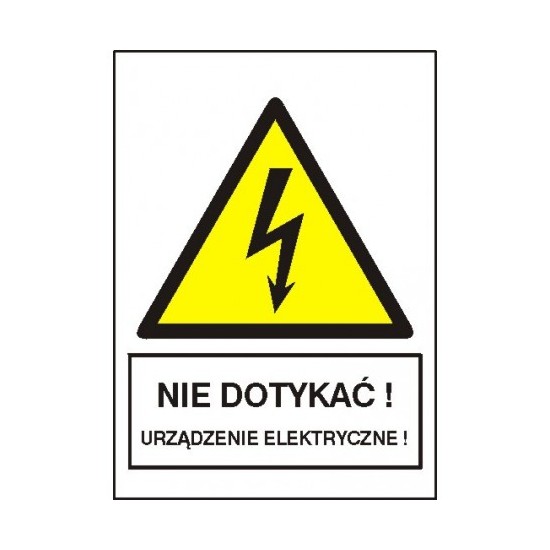 EG-tablice magnetyczna "NIE DOTYKAĆ! URZĄDZENIE ELEKTRYCZNE"