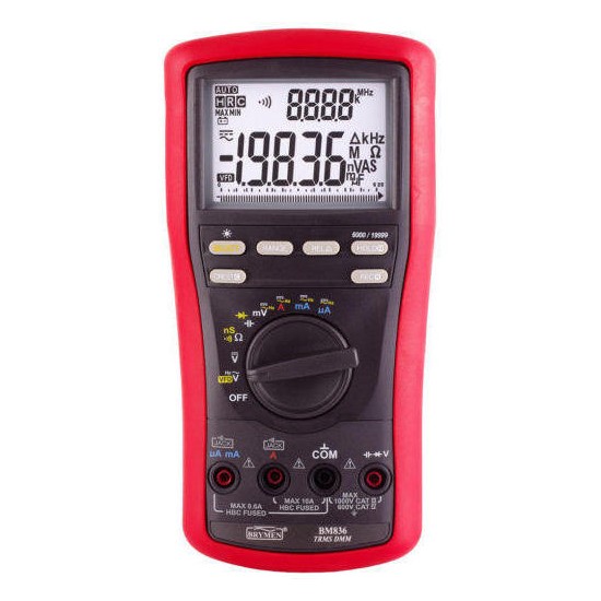 Multimetr BM836 TRMS 4 1/2cyfry VFD & Hz BeepLit ACV 5kHz Brymen