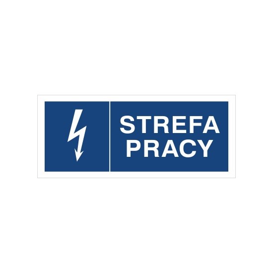 EG-tablice "Strefa pracy" pozioma