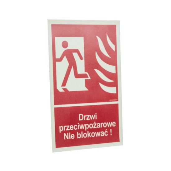 EG-tablice Drzwi przeciwpożarowe. Nie blokować