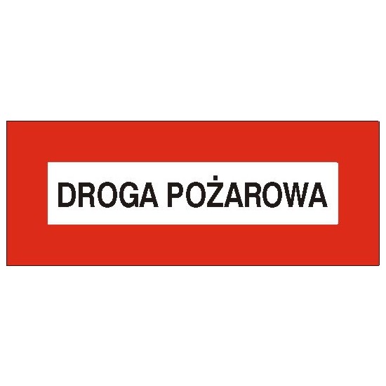 EG-tablice "Droga pożarowa" pozioma