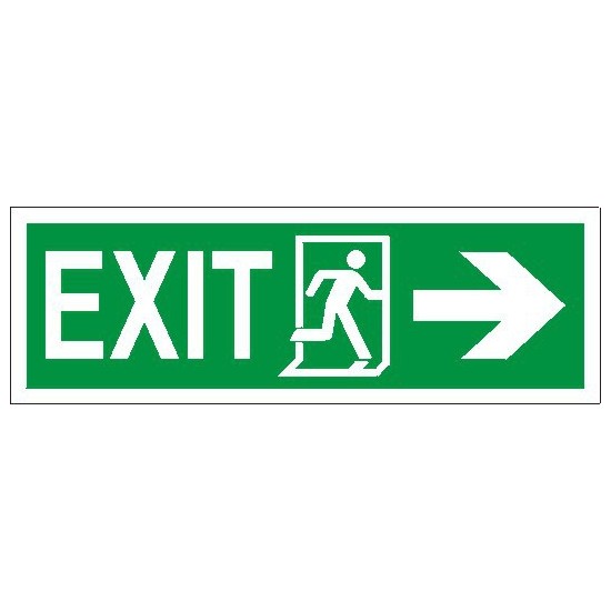 EG-tablice "Exit, w prawo"