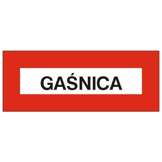 EG-tablice "Gaśnica" pozioma