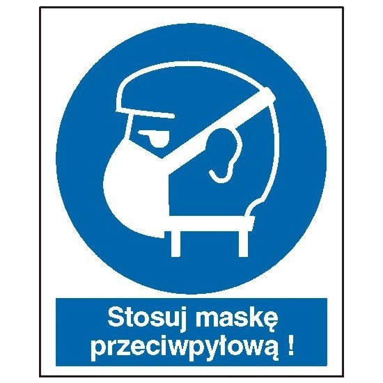 EG-tablice "Nakaz stosowania ochrony dróg oddechowych"
