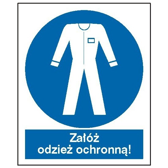 EG-tablice "Nakaz stosowania odzieży ochronnej"