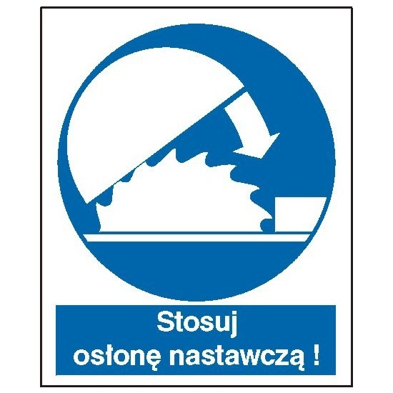 EG-tablice "Nakaz stosowania osłony nastawczej"