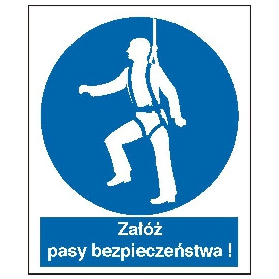 EG-tablice "Nakaz używania pasów bezpieczeństwa"