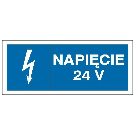 EG-tablice "Napięcie 24 V" pozioma