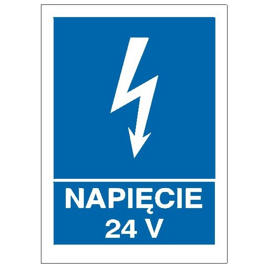 EG-tablice "Napięcie 24 V" pionowa