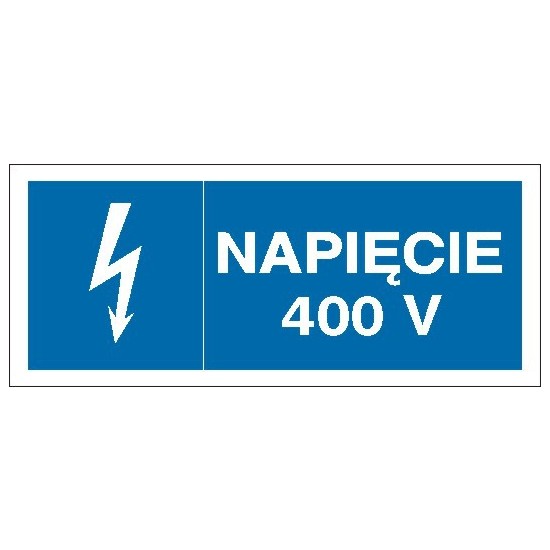 EG-tablice "Napięcie 400 V" pozioma