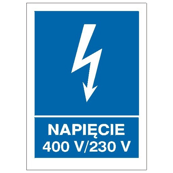 EG-tablice "Napięcie 400 V/230 V"