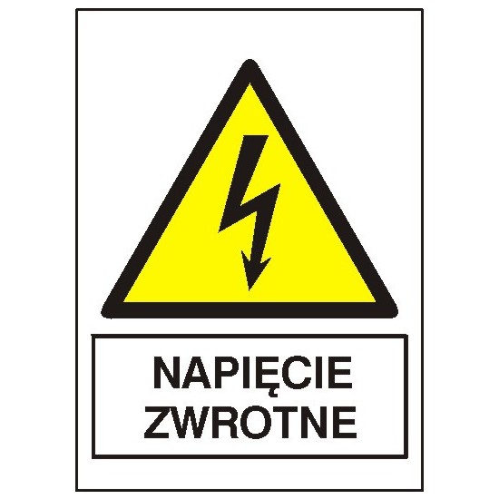 EG-tablice "Napięcie zwrotne" pionowa