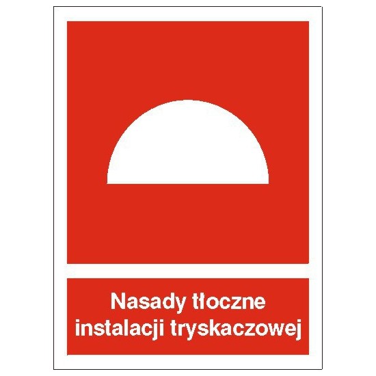 EG-tablice "Nasady tłoczne instalacji tryskaczowej"