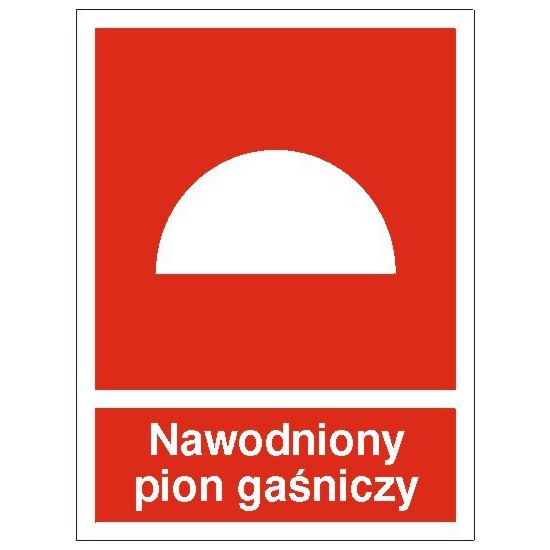 EG-tablice "Nawodniony pion gaśniczy"