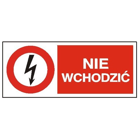 EG-tablice "Nie wchodzić" pozioma