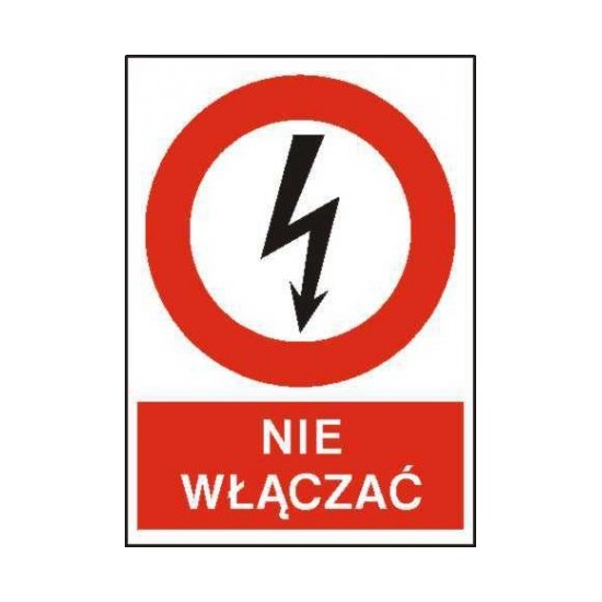 EG-tablice magnetyczna "NIE WŁĄCZAĆ"