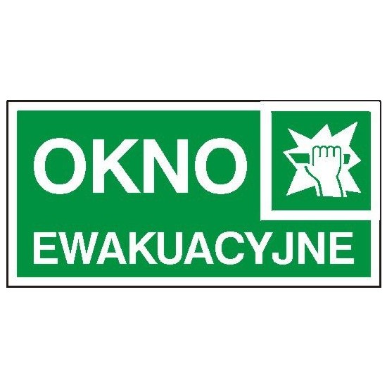 EG-tablice "Okno ewakuacyjne"