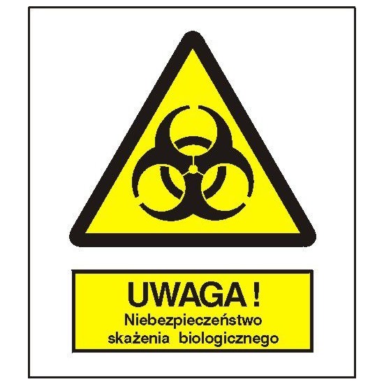 EG-tablice "Ostrzeżenie przed skażeniem biologicznym"