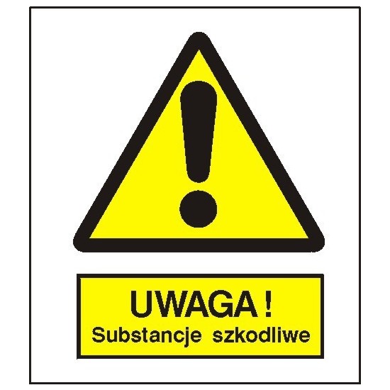 EG-tablice "Ostrzeżenie przed substancjami szkodliwymi"