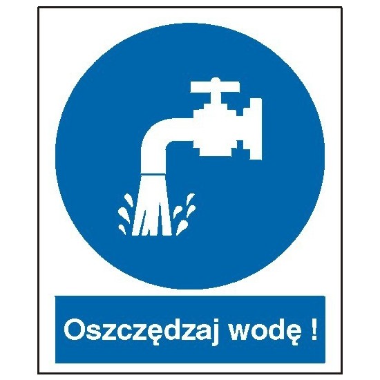 EG-tablice "Oszczędzaj wodę"