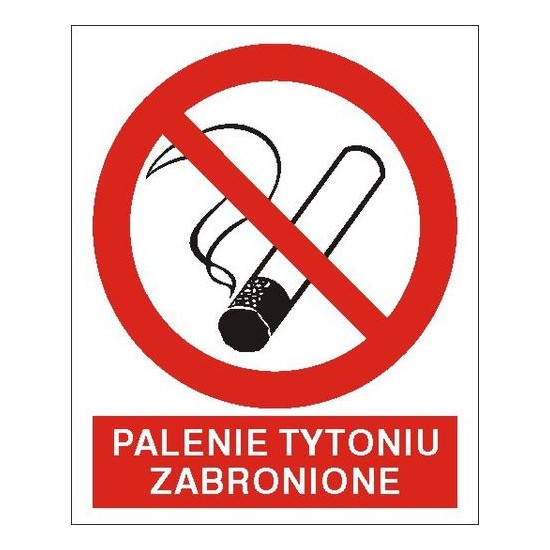 EG-tablice "Palenie tytoniu zabronione" pionowa