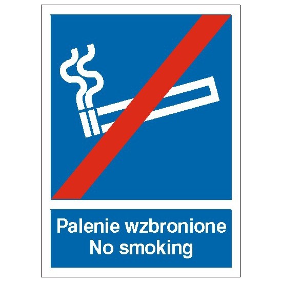 EG-tablice "Palenie wzbronione No smoking"