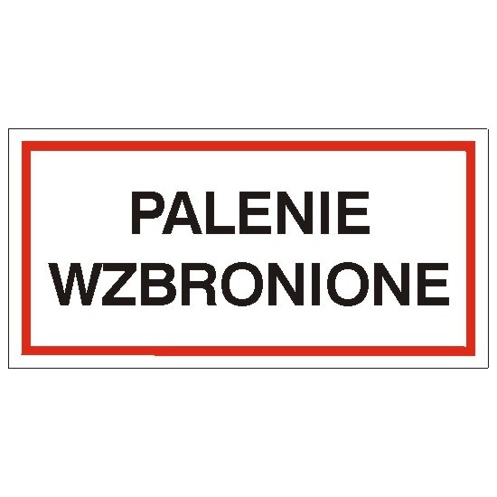 EG-tablice "Palenie wzbronione" pozioma