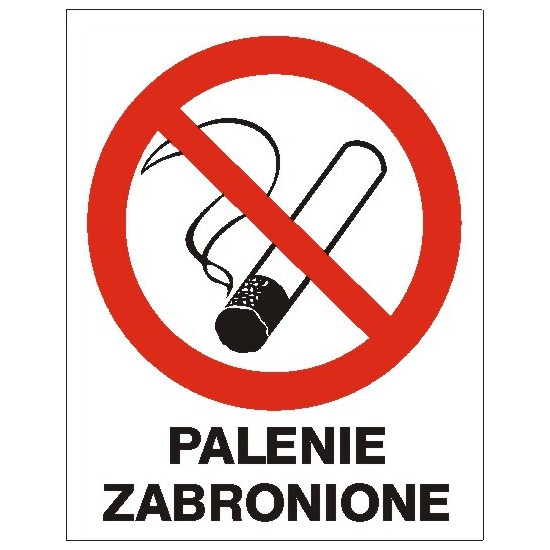 EG-tablice "Palenie zabronione" pionowa