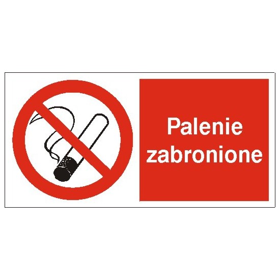 EG-tablice "Palenie zabronione" pozioma