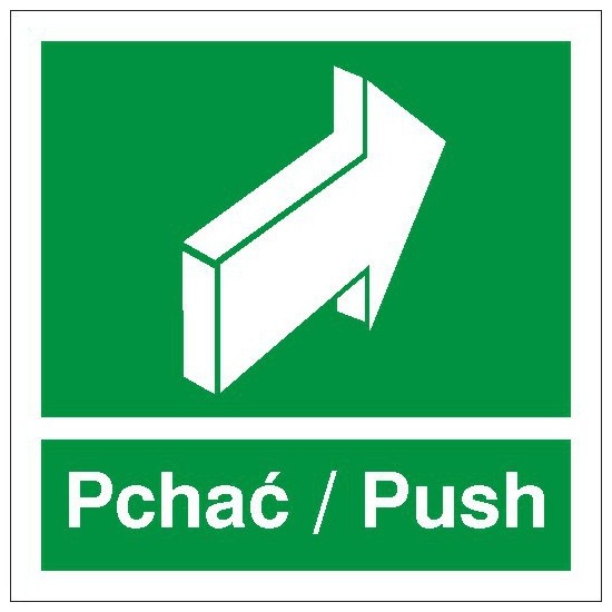 EG-tablice "Pchać/Push"