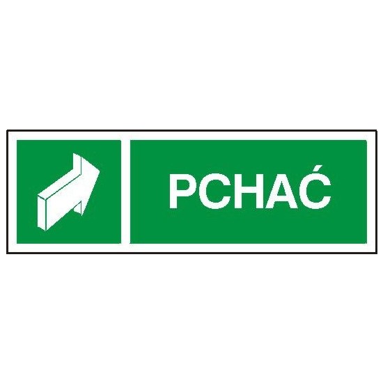 EG-tablice "Pchać" pozioma