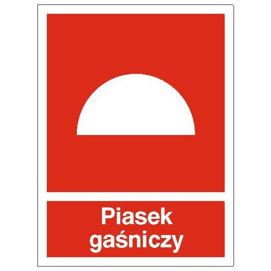 EG-tablice "Piasek gaśniczy" pionowa
