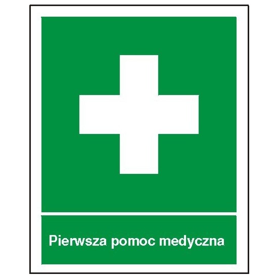 EG-tablice "Pierwsza pomoc medyczna" pionowa