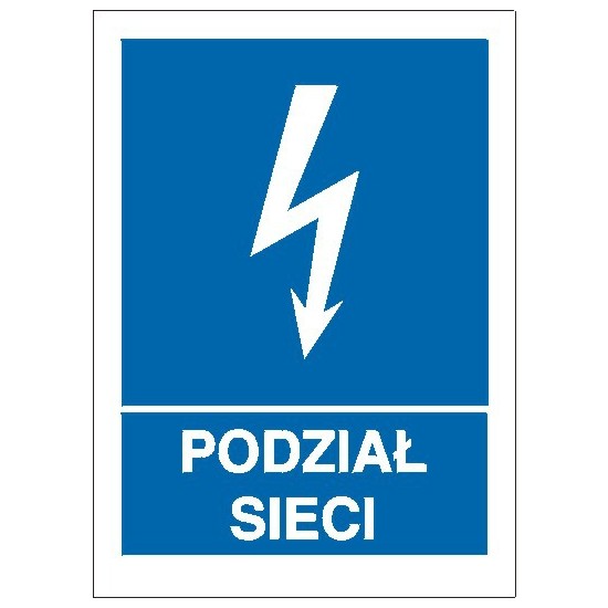 EG-tablice "Podział sieci" pionowa