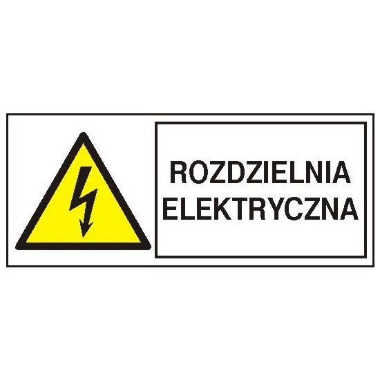 EG-tablice poziomo "Rozdzielnia elektryczna"