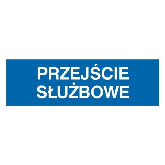 EG-tablice "Przejście służbowe"