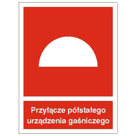 EG-tablice "Przyłącze półstałego urządzenia gaśniczego"