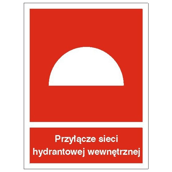 EG-tablice "Przyłącze sieci hydrantowej wewnętrznej"