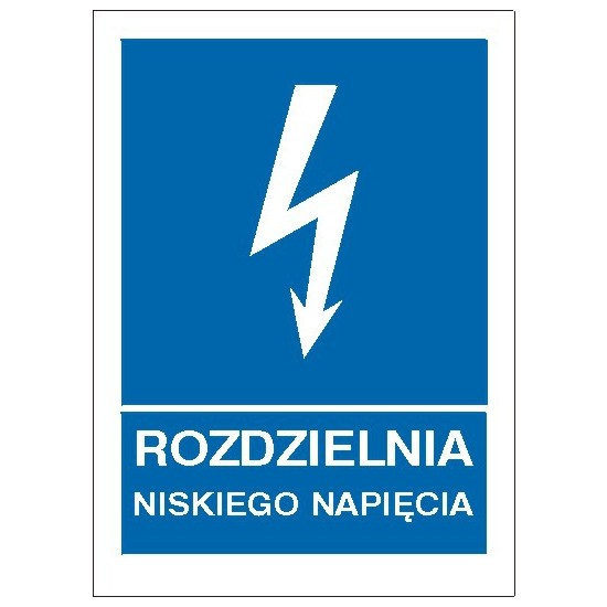 EG-tablice "Rozdzielnia niskiego napięcia" pionowa