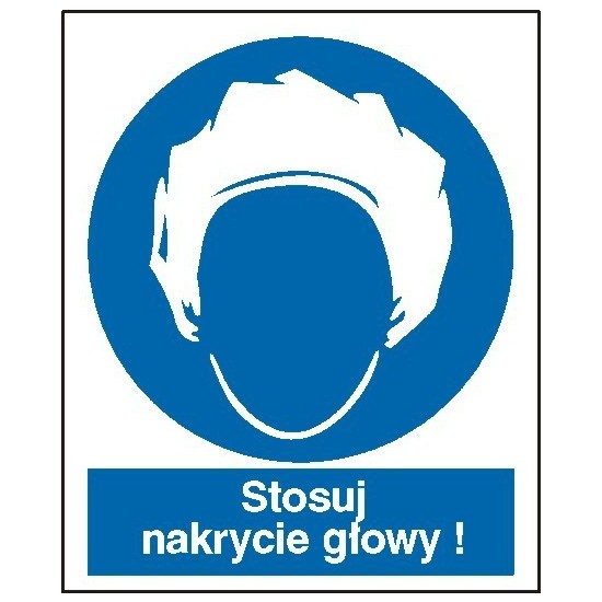 EG-tablice "Stosuj nakrycie głowy"