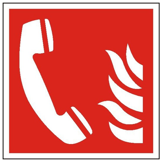 EG-tablice "Telefon alarmowania pożarowego"