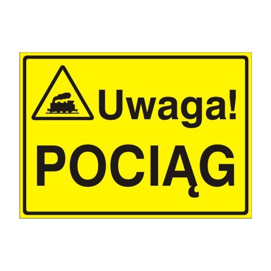 EG-tablice "Uwaga! Pociąg"