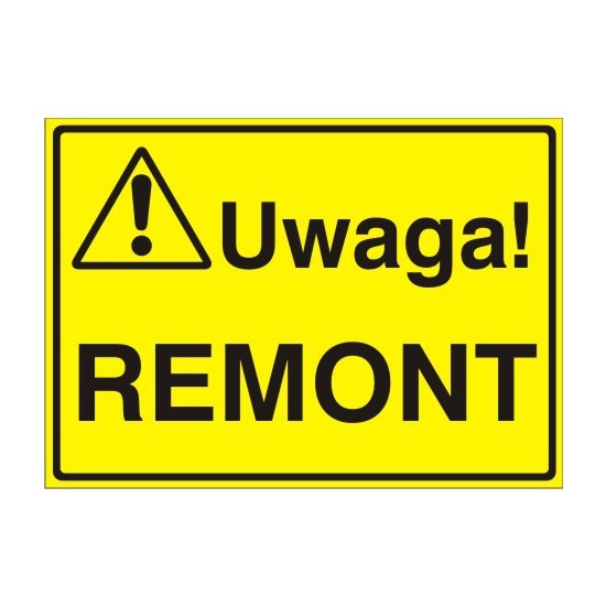 EG-tablice "Uwaga! Remont"