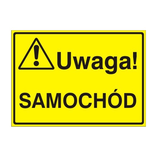 EG-tablice "Uwaga! Samochód"