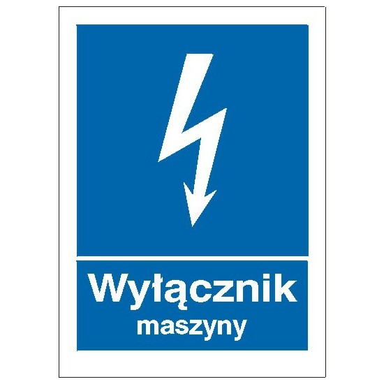 EG-tablice "Wyłącznik maszyny"
