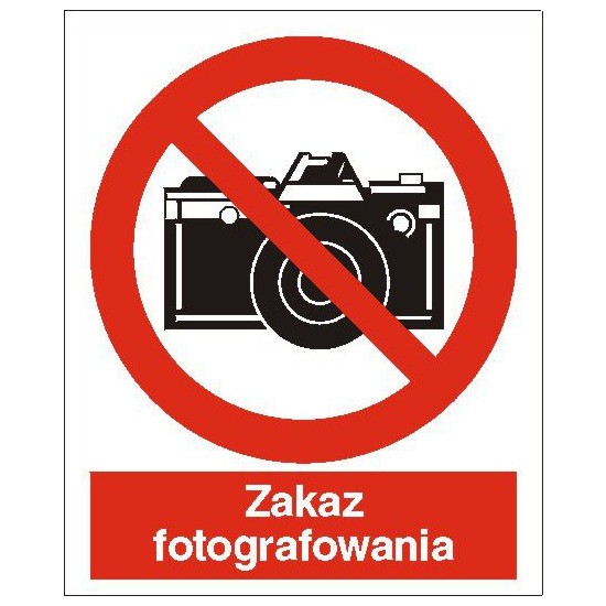 EG-tablice "Zakaz fotografowania"