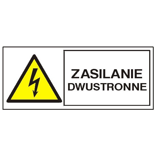 EG-tablice "Zasilanie dwustronne" pozioma